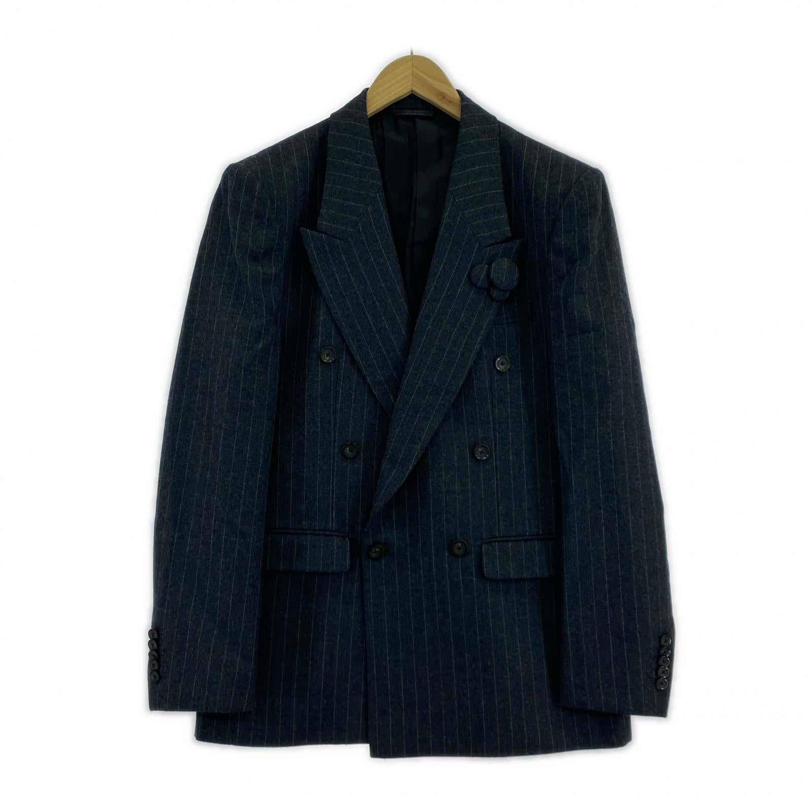 ジャケット GROSGRAIN ウールストライプジャケット 2 グレー 2 グレー