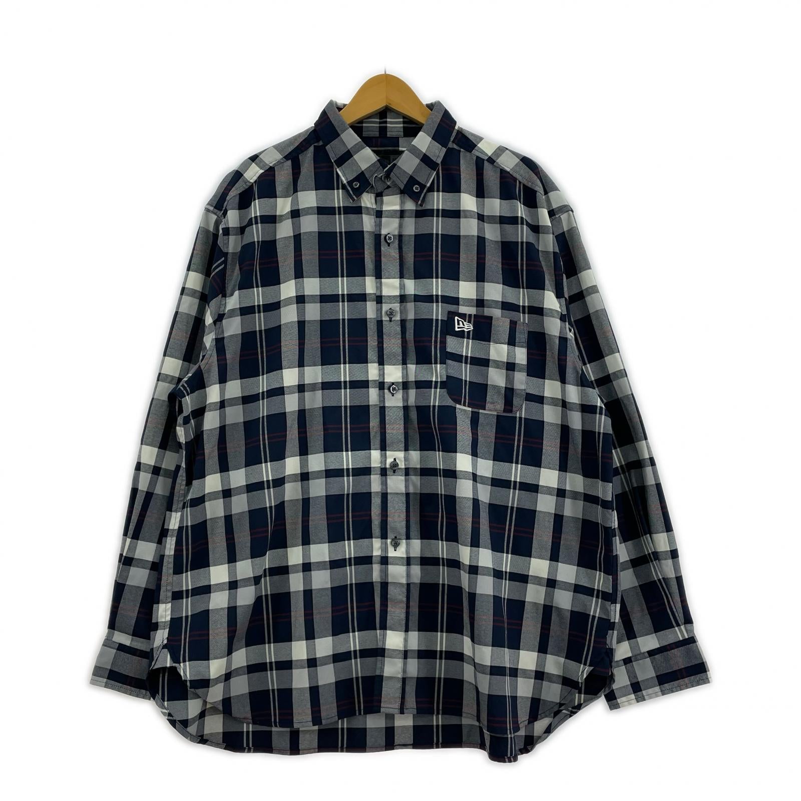 長袖シャツ NEW ERA 長袖チェックシャツ （XL）
