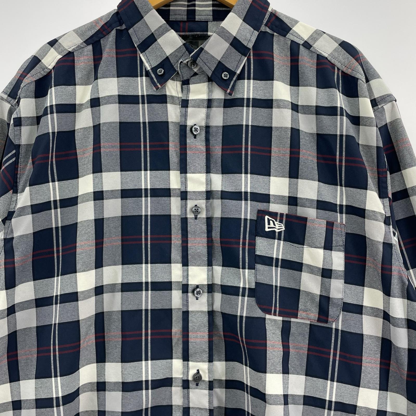 長袖シャツ NEW ERA 長袖チェックシャツ （XL）