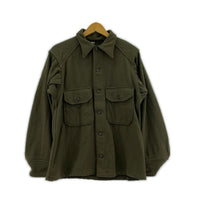 長袖シャツ USARMY ウールシャツ M グリーン
