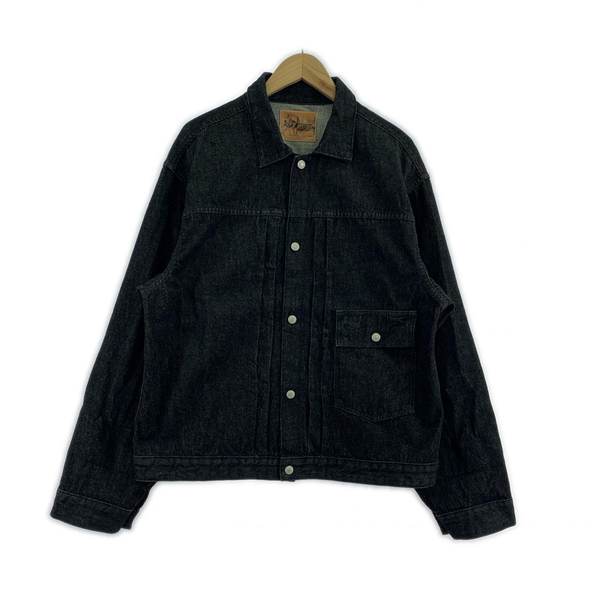 デニムジャケット PENNEY'S FOREMOST PLEATS JACKET BLK 44 ブラック