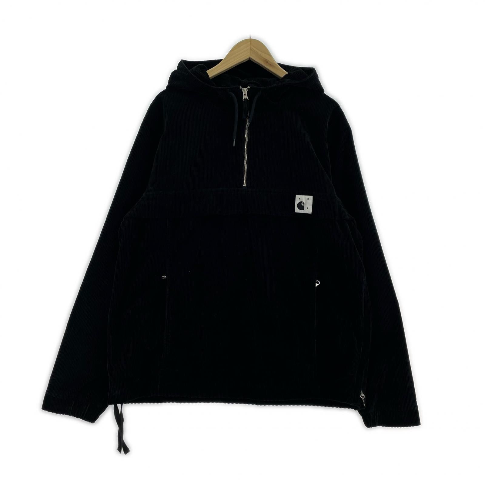 ジャケット ハーフジップコーデュロイジャケット L ブラック L ブラック