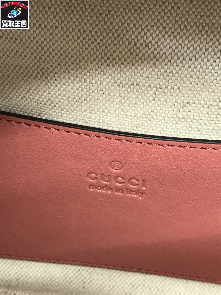 GUCCI ブロンディ トップハンドル 2WAYバッグ ピンク