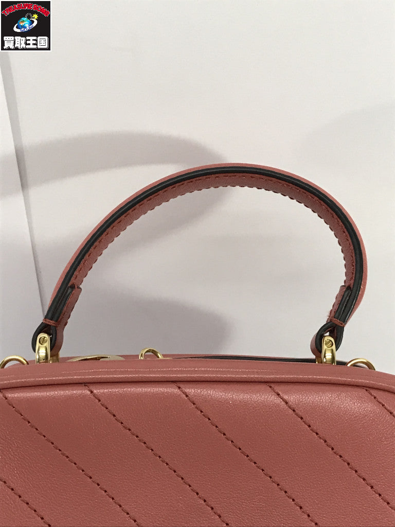 GUCCI ブロンディ トップハンドル 2WAYバッグ ピンク