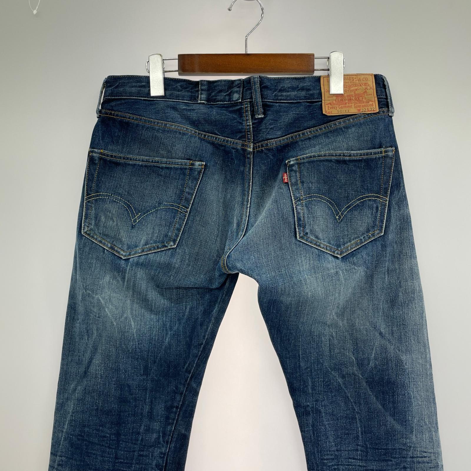 デニムパンツ 1955年復刻 501XX W32L32 32 ネイビー