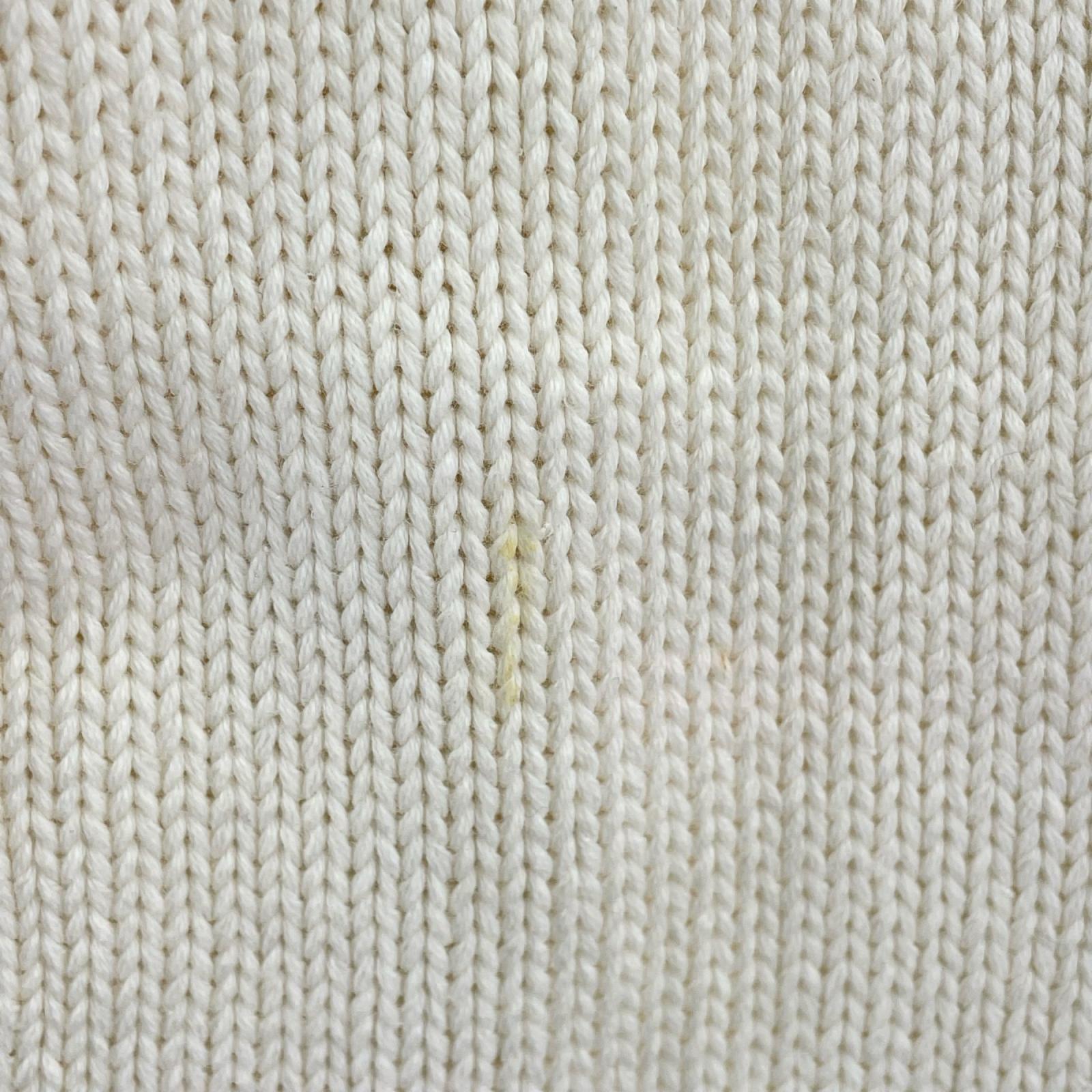 ニット JEANS 星条旗 コットン 白 (M) M ホワイト