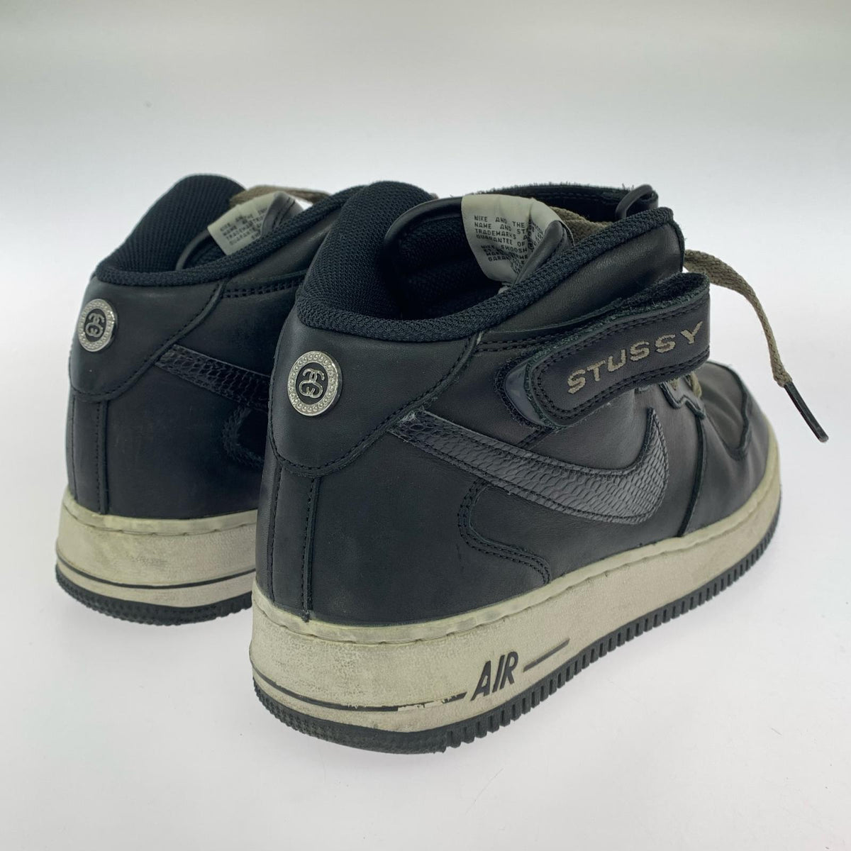 スニーカー ×STUSSY Air Force 1 Mid 28.5cm (US10 1/2 UK10 EU47) ブラック