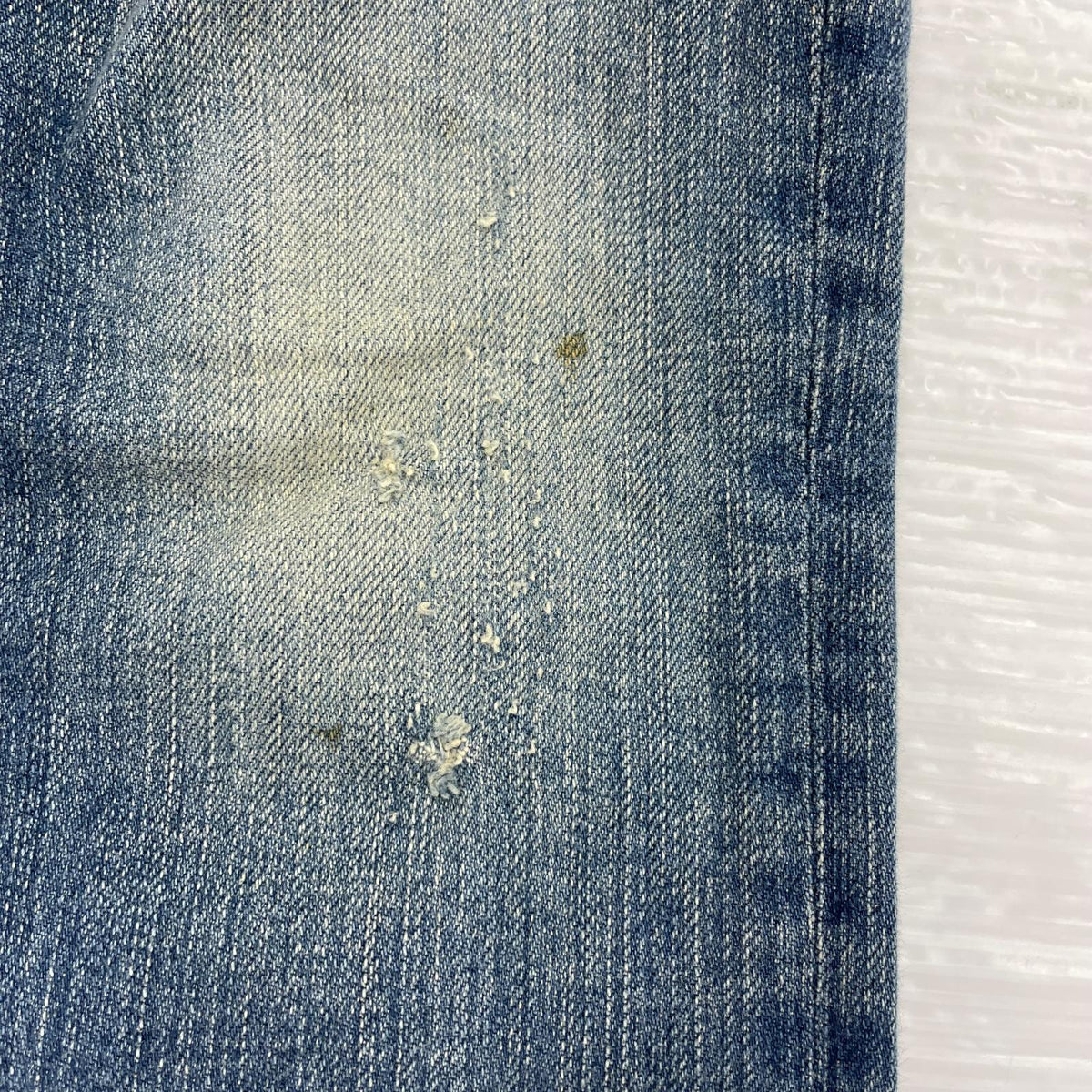 デニムパンツ ダメージ加工スタッズスキニーデニム XXS ブルー