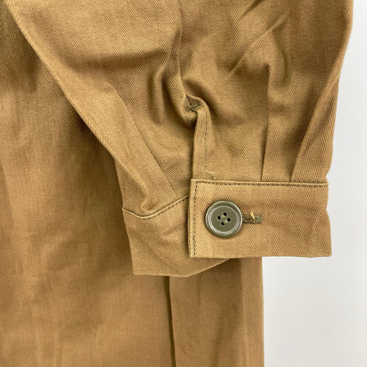 ジャケット ﾁｪｺ軍 OTAVAN ﾍﾘﾝﾎﾞｰﾝｺｰﾄ ブラウン