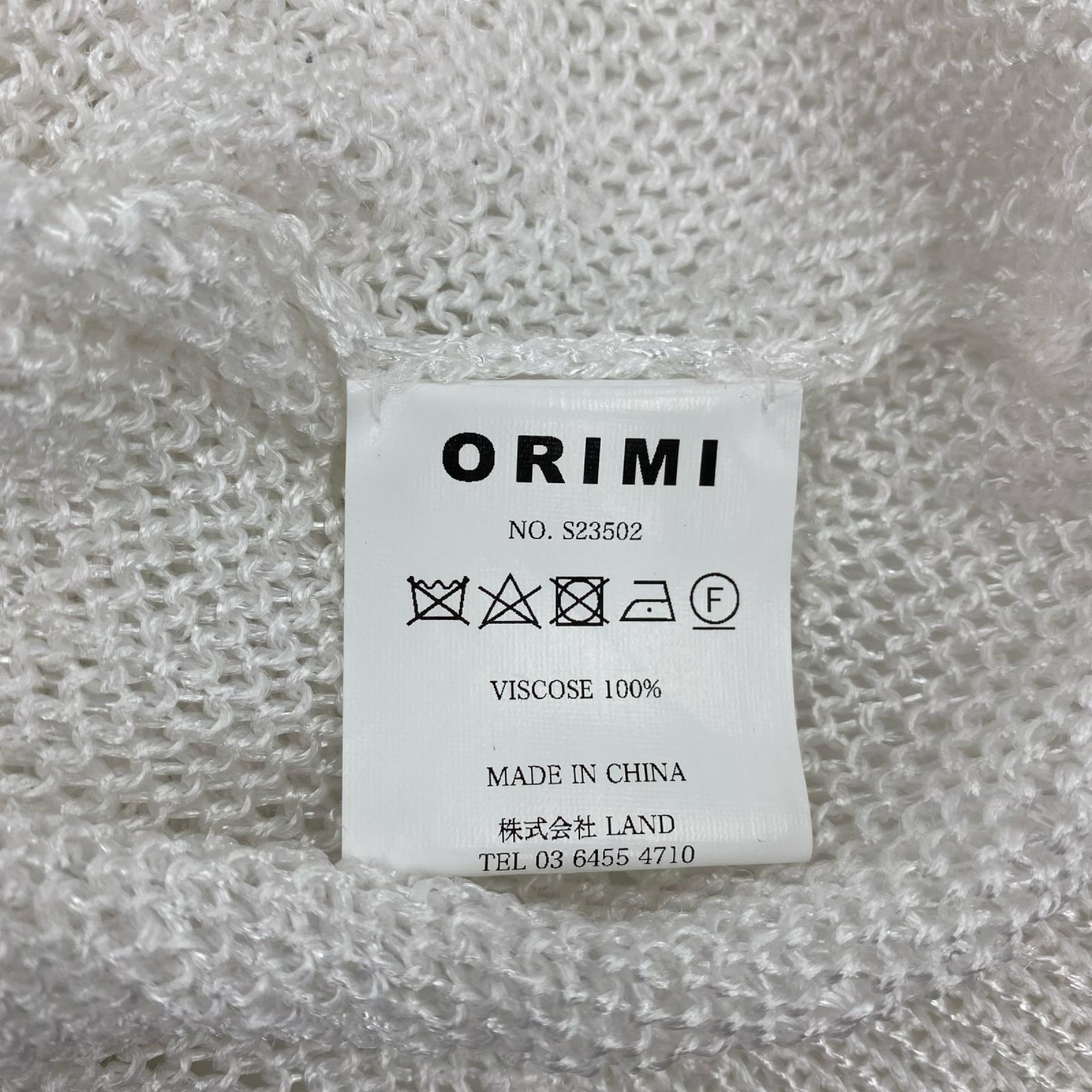 長袖Ｔシャツ ORIMI ｼｰｽﾙｰｶｯﾄｿｰ F フリー ホワイト