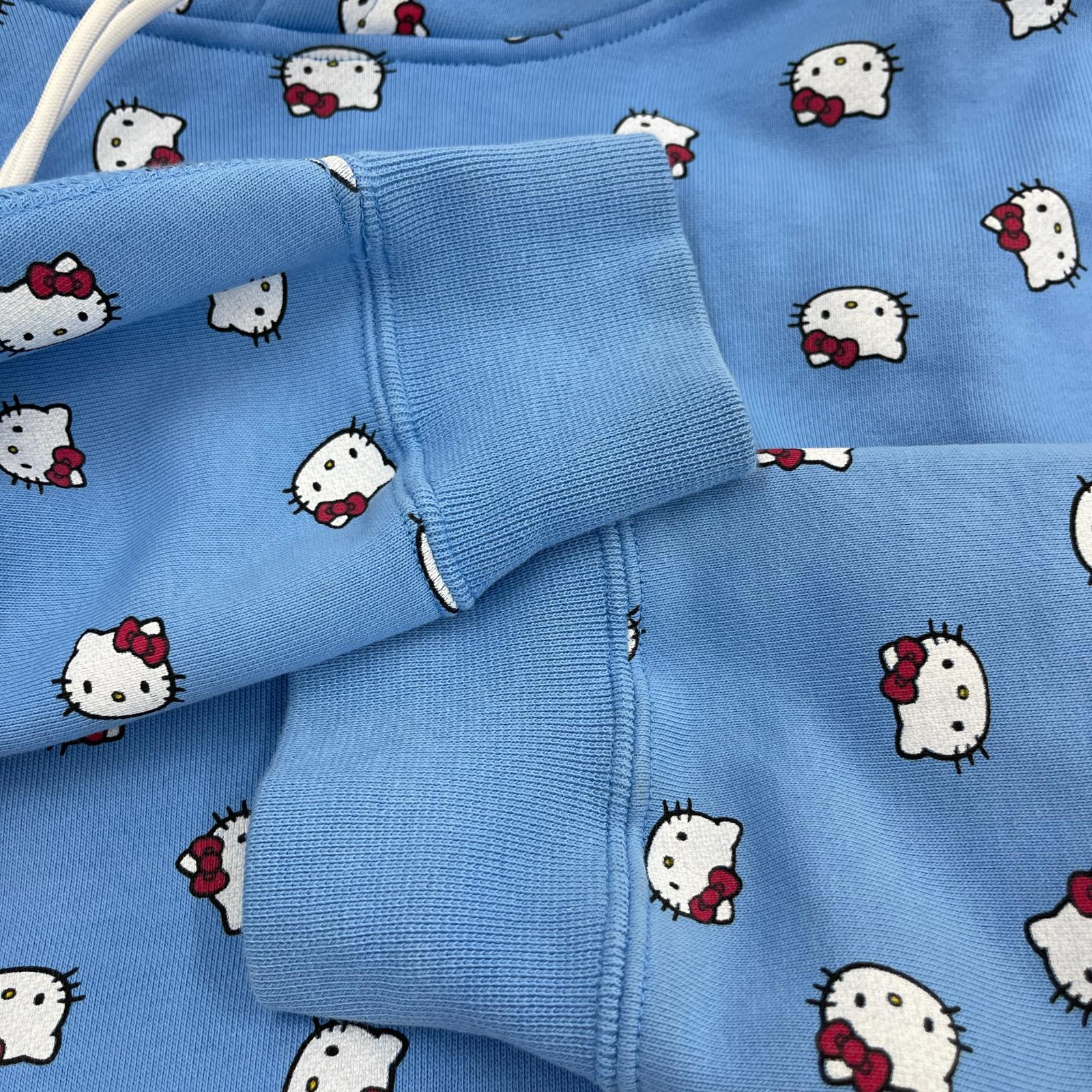 パーカー ×HELLO KITTY パーカー 青 (XXL) ブルー