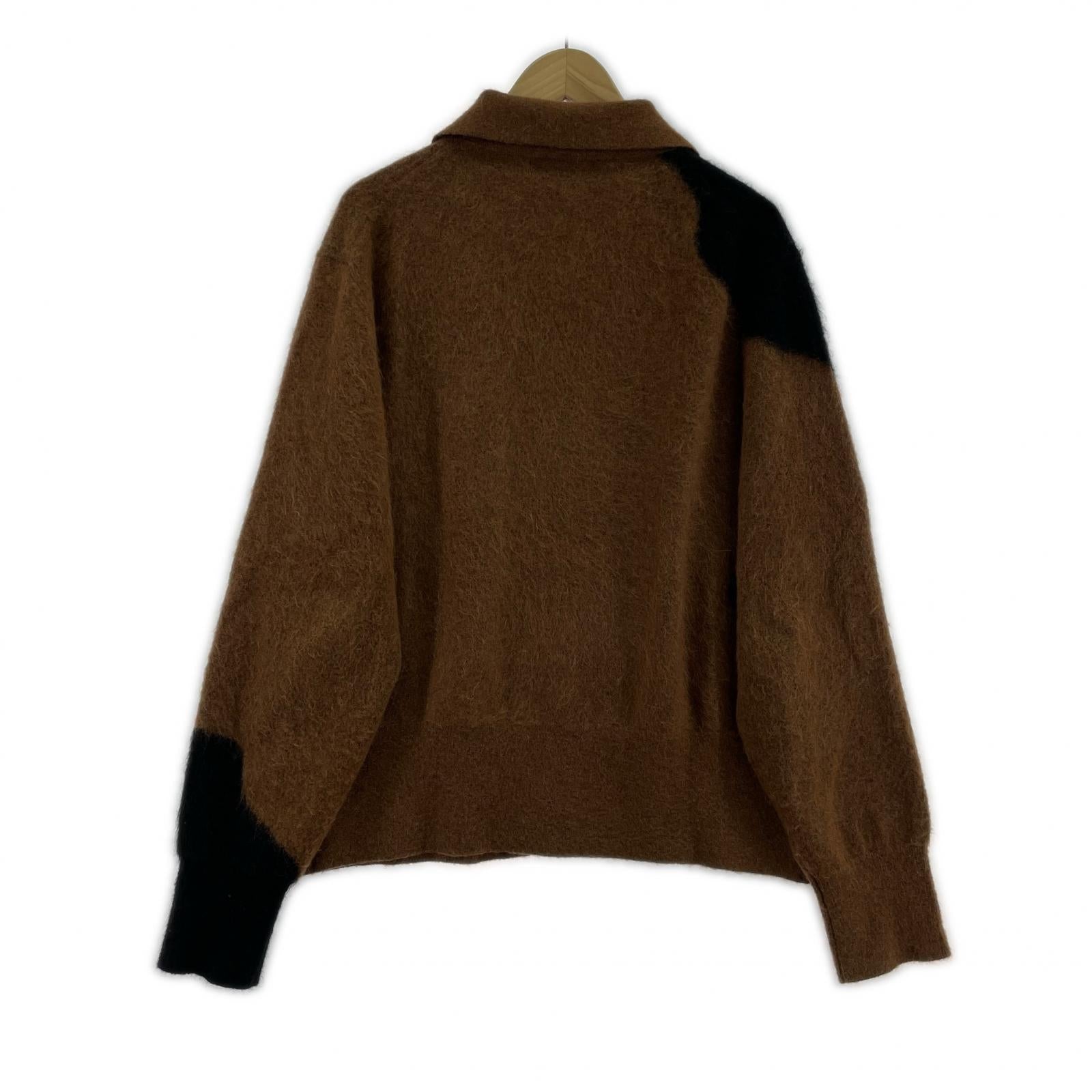 ニット ×STRONG MOHAIR SHIRT ブラウン (L) L ブラウン