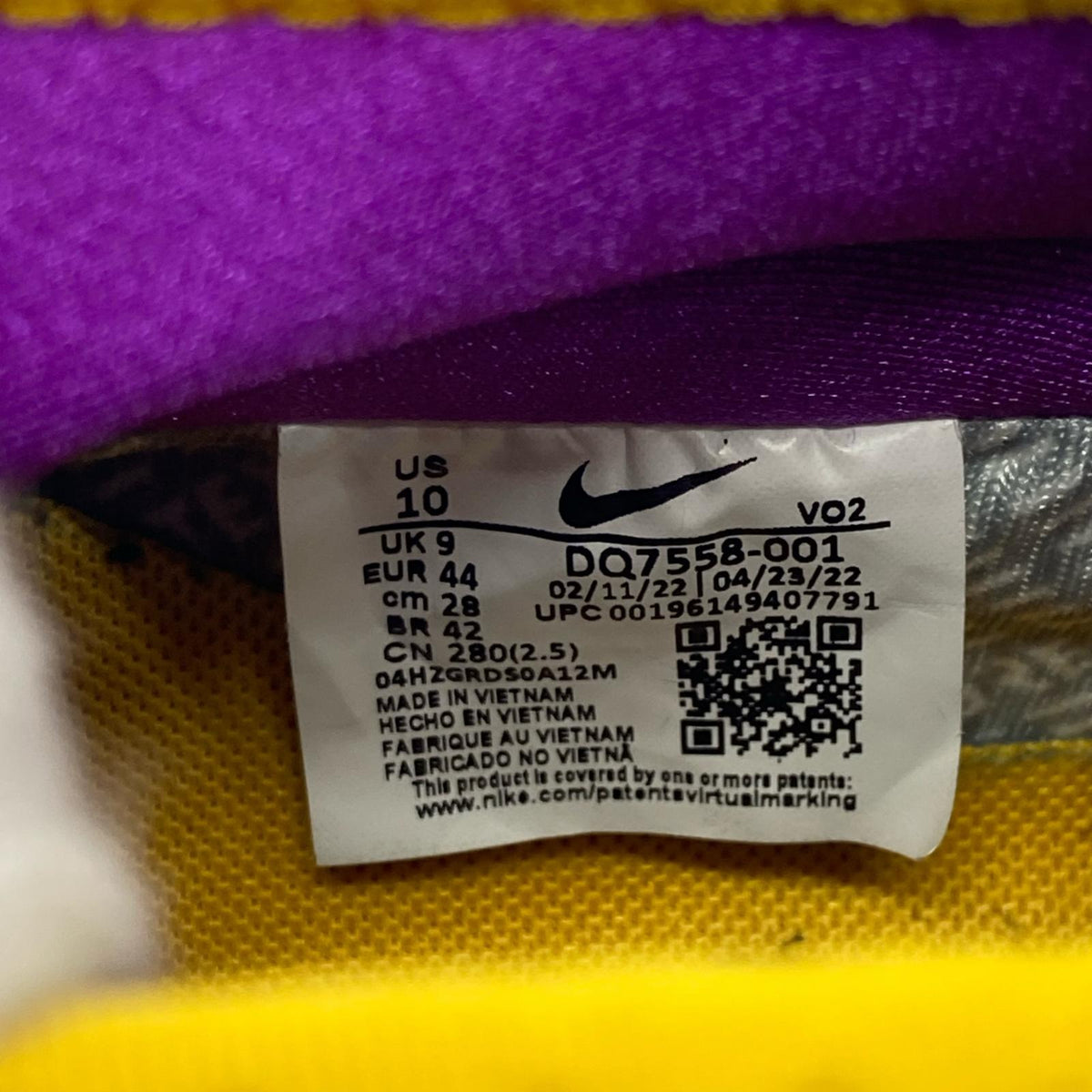 スニーカー UNDERCOVER GORE-TEX AIR FORCE 1 LOW SP DQ7558-001 28cm (US10 UK9 1/2 EU46) グレー
