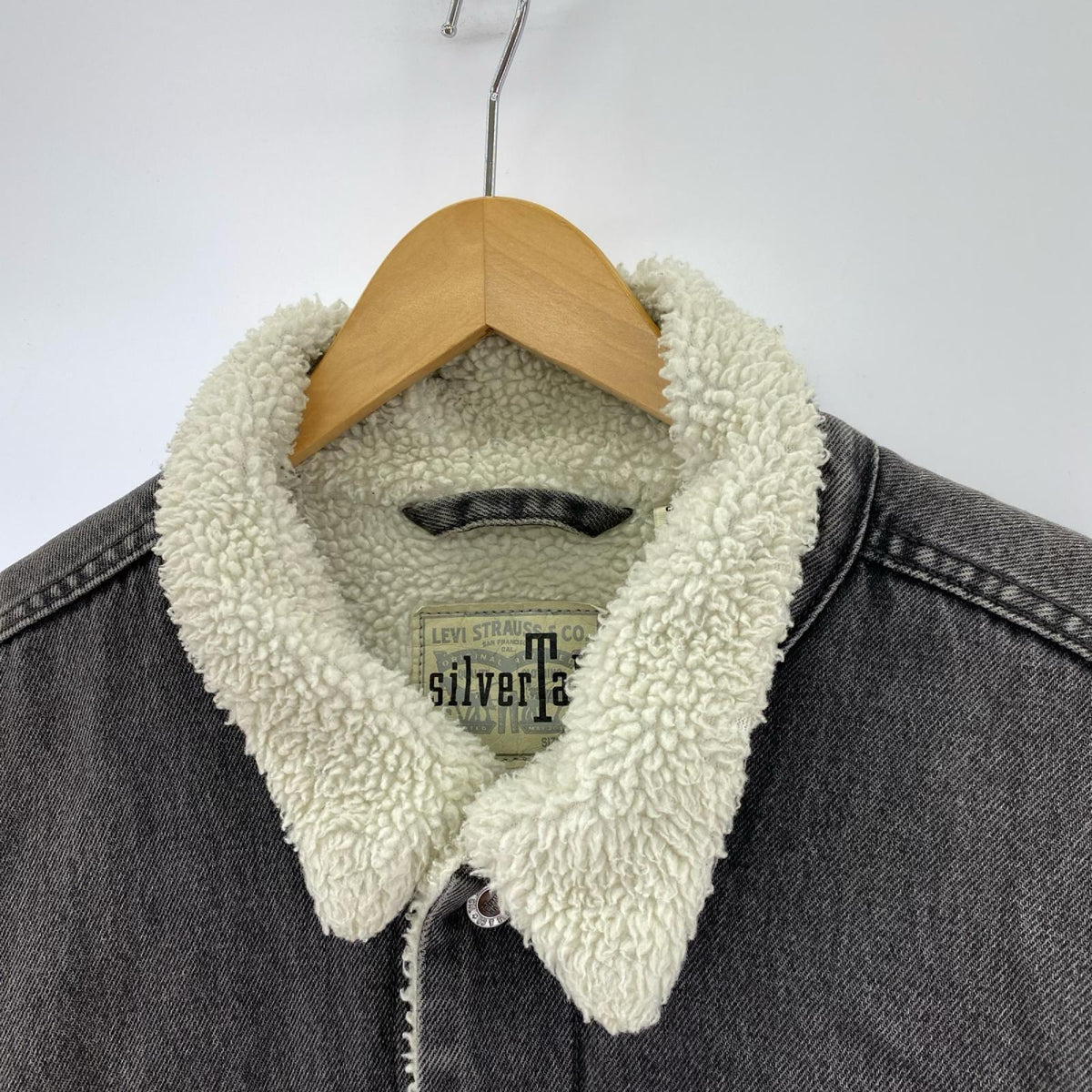 デニムジャケット silver tab ﾎﾞｱﾃﾞﾆﾑｼﾞｬｹｯﾄ 灰 (XL) グレー
