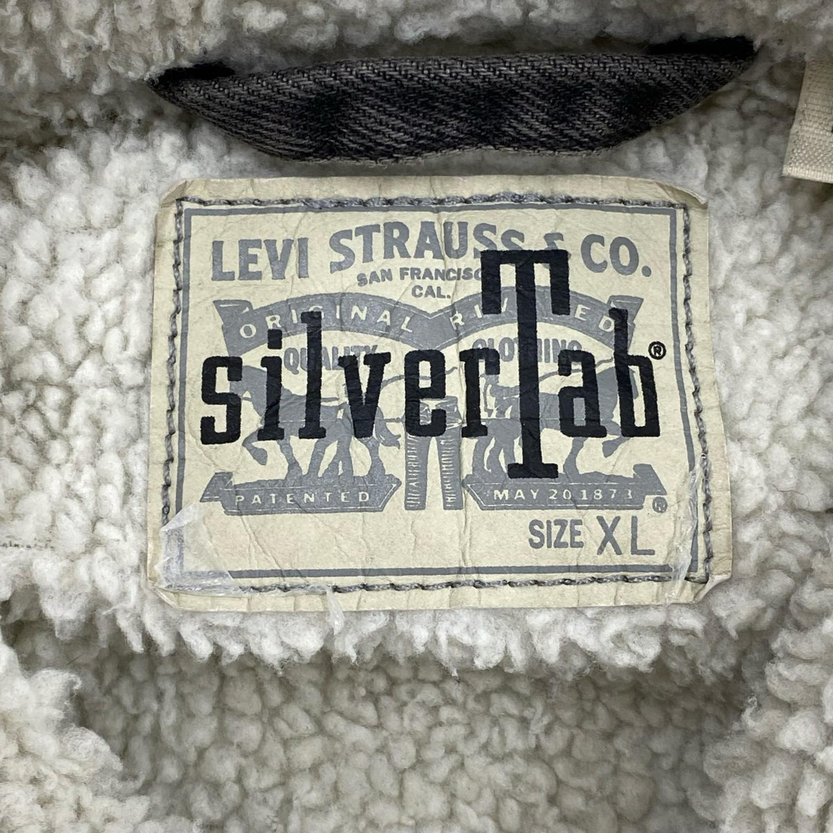 デニムジャケット silver tab ﾎﾞｱﾃﾞﾆﾑｼﾞｬｹｯﾄ 灰 (XL) グレー