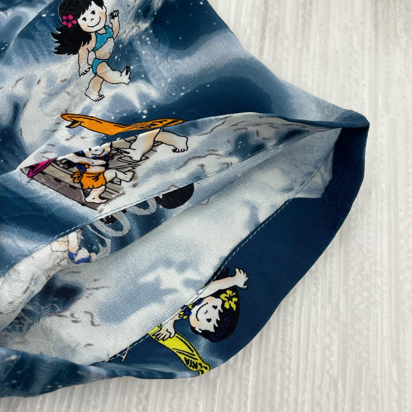 半袖シャツ 88 TEES アロハシャツ SILK S ブルー