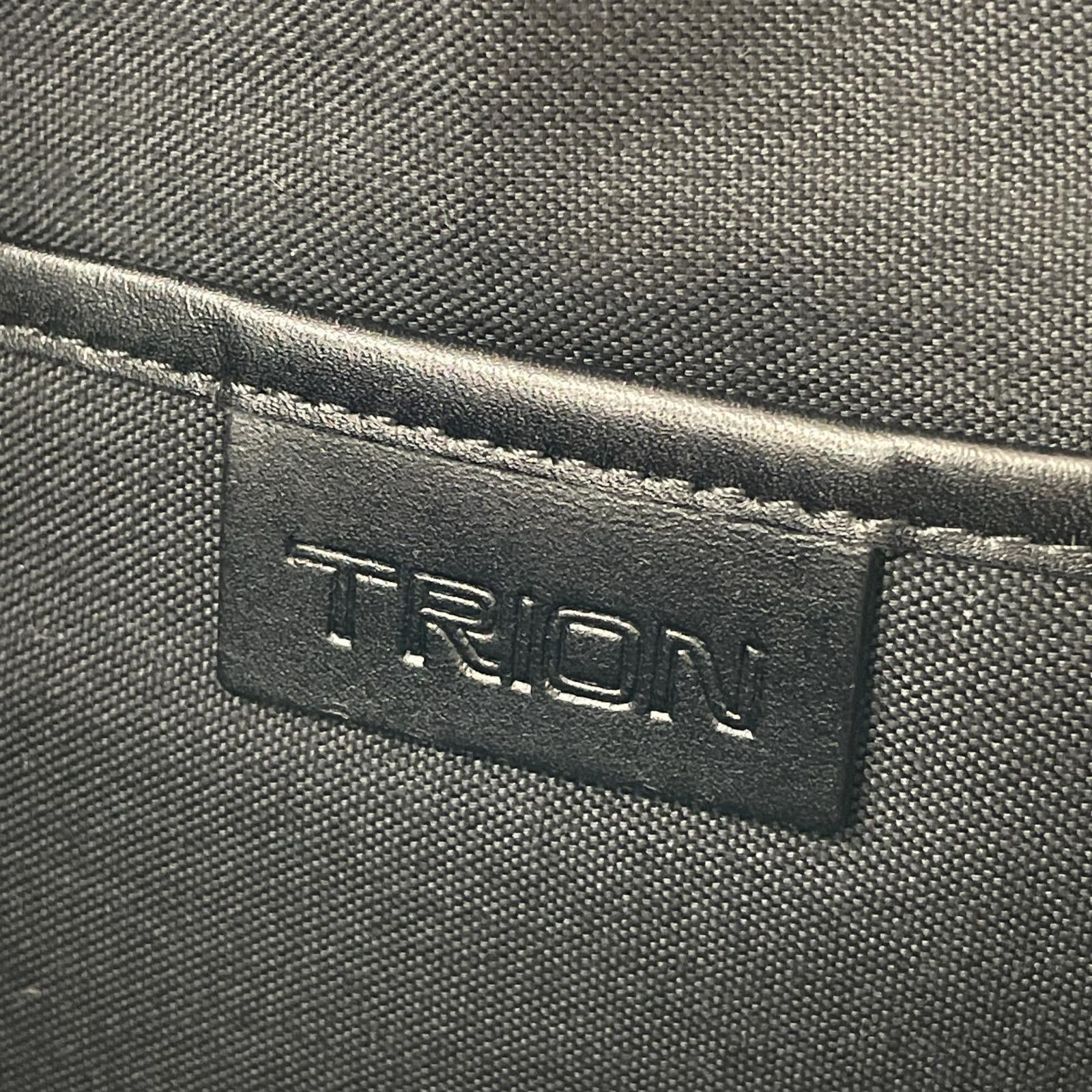 ブリーフケース TRION ビジネスバッグ レザー ブラック