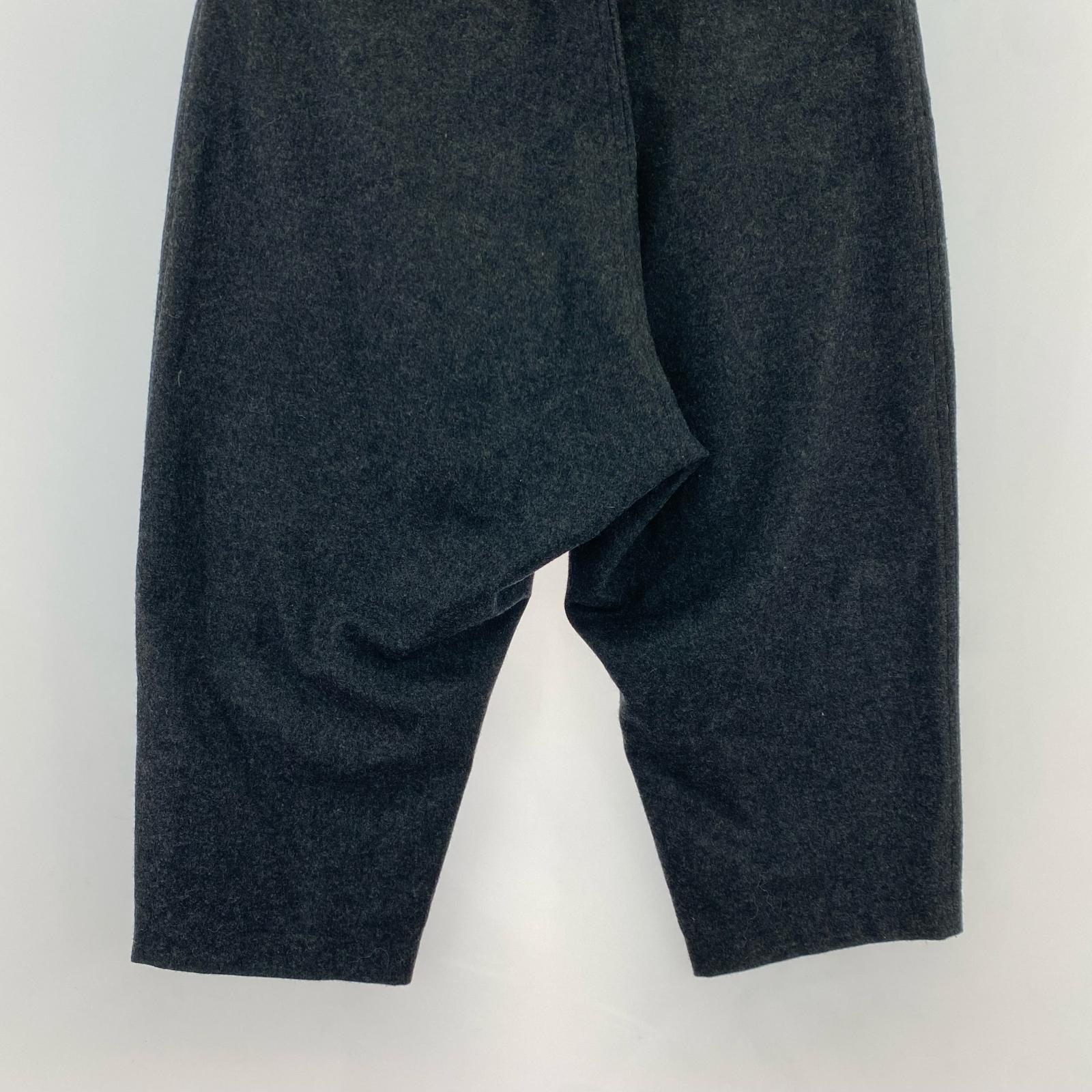 パンツ ウールタックパンツ チャコール XS 2011
