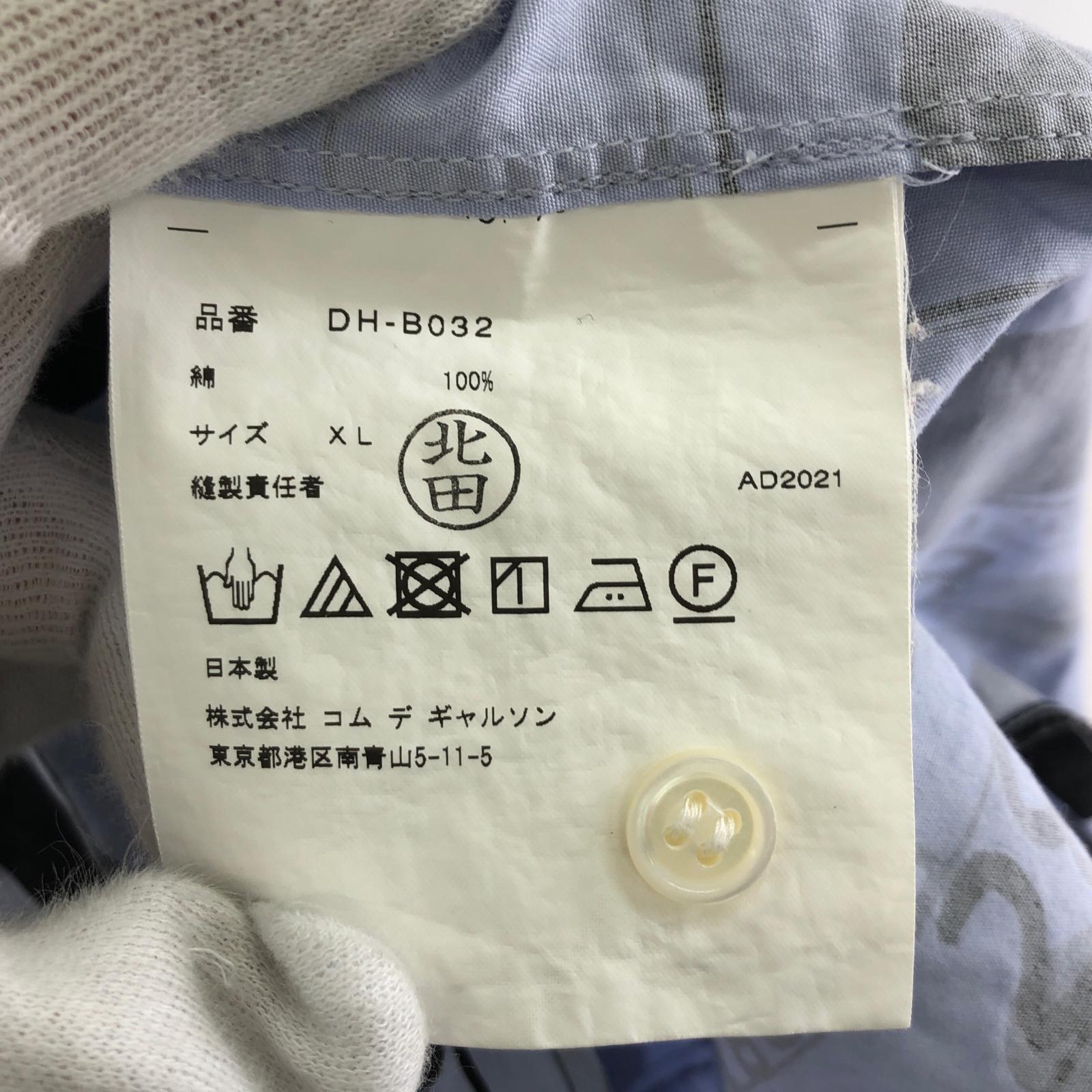 長袖シャツ HOMME DEUX David Shrigley 総柄シャツ XL パープル