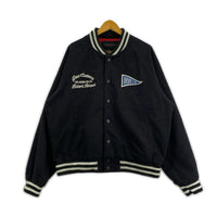 ジャケット DEUS EX MACHINA Stadium Jacket 黒 (M) M ブラック