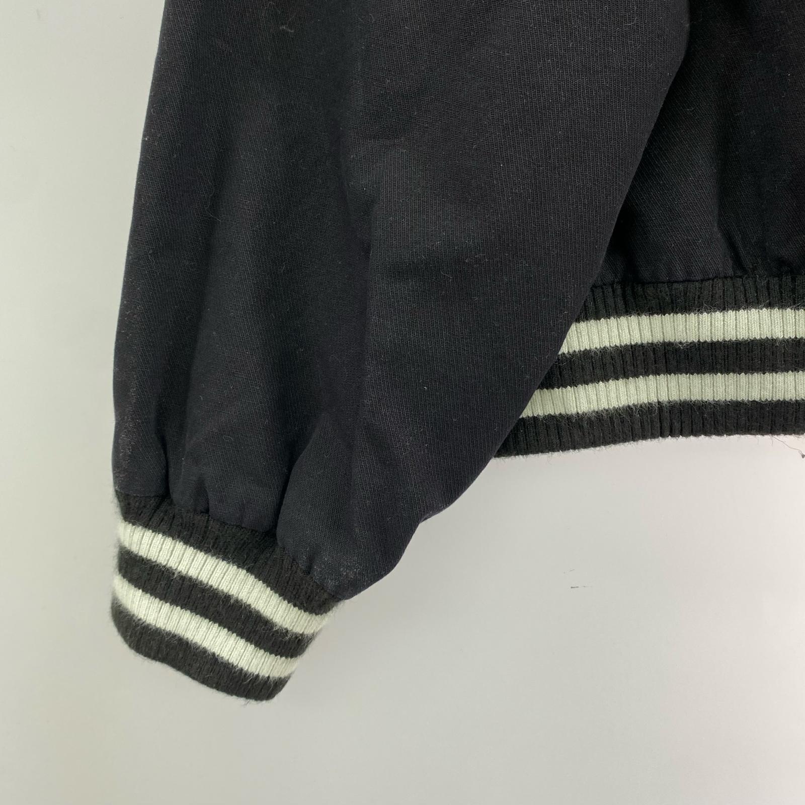 ジャケット DEUS EX MACHINA Stadium Jacket 黒 (M) M ブラック