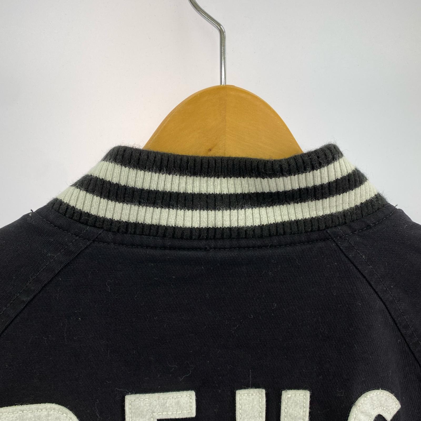 ジャケット DEUS EX MACHINA Stadium Jacket 黒 (M) M ブラック