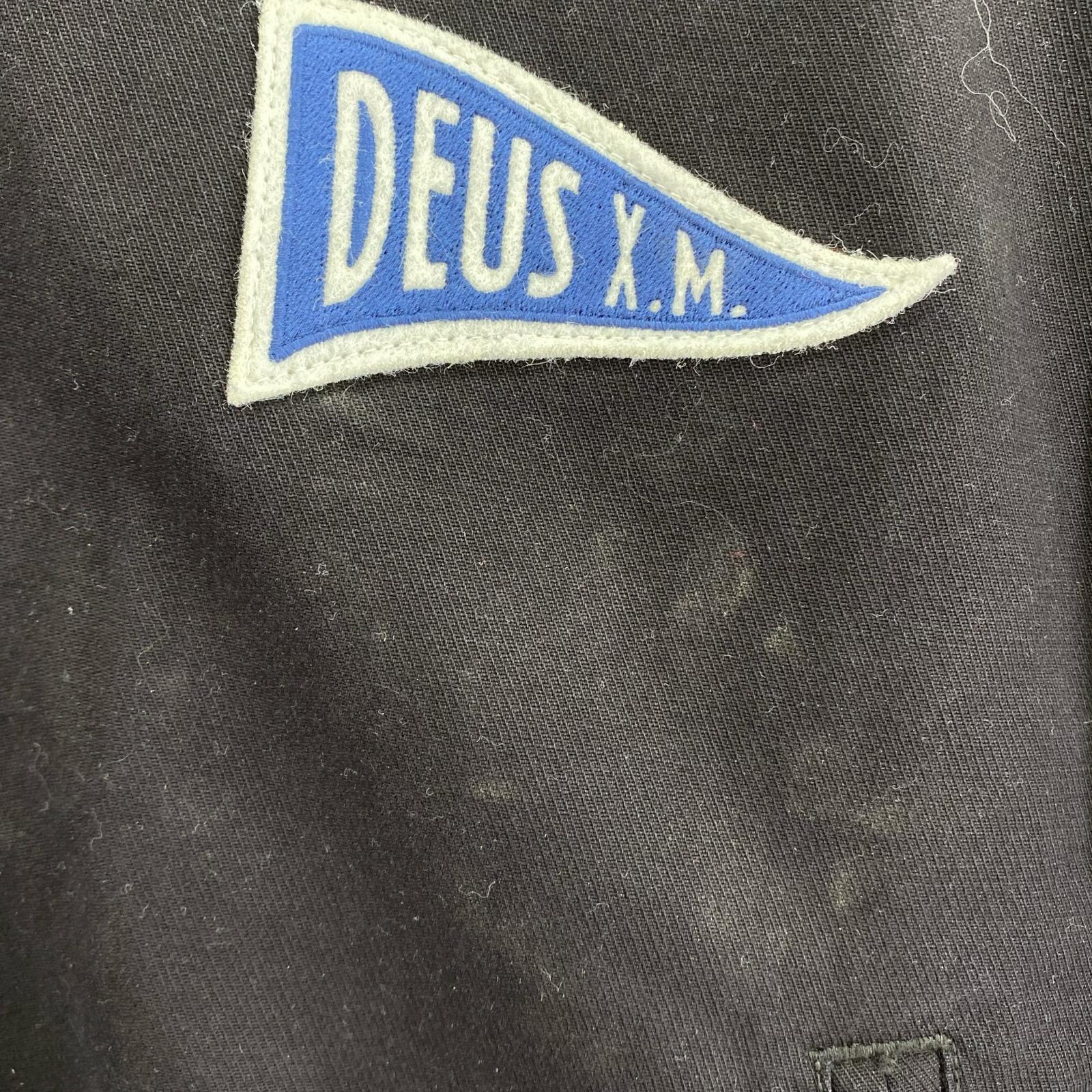 ジャケット DEUS EX MACHINA Stadium Jacket 黒 (M) M ブラック