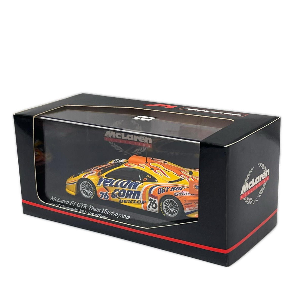 minichamps mclaren f1 gtr 1/43スケールダイキャストミニカー「マクラーレン F1 GTR チーム・ヒトツヤマ #76 JGTC 2002（イエローコーン） ミニチャンプス（Minichamps） スケールカー