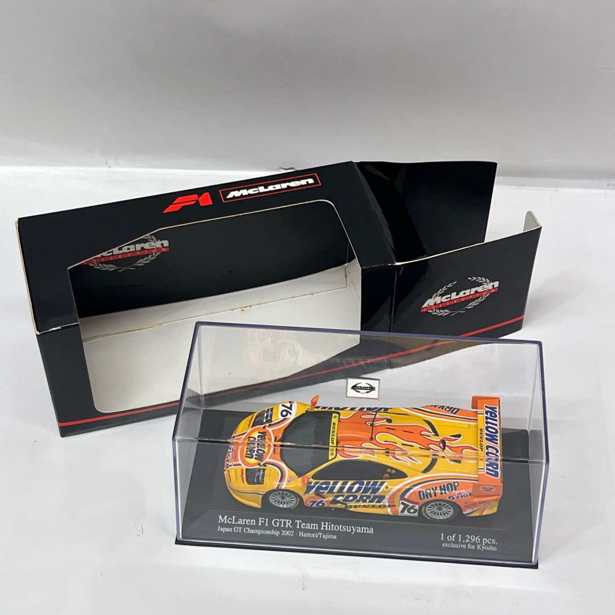 minichamps mclaren f1 gtr 1/43スケールダイキャストミニカー「マクラーレン F1 GTR チーム・ヒトツヤマ #76 JGTC 2002（イエローコーン） ミニチャンプス（Minichamps） スケールカー