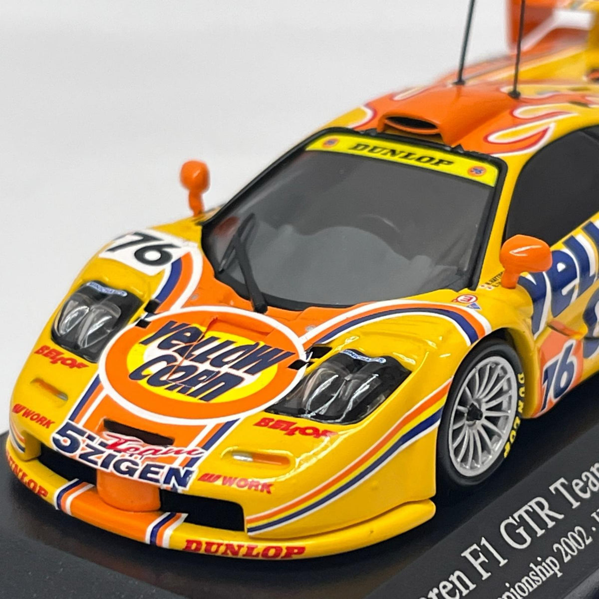 minichamps mclaren f1 gtr 1/43スケールダイキャストミニカー「マクラーレン F1 GTR チーム・ヒトツヤマ #76 JGTC 2002（イエローコーン） ミニチャンプス（Minichamps） スケールカー