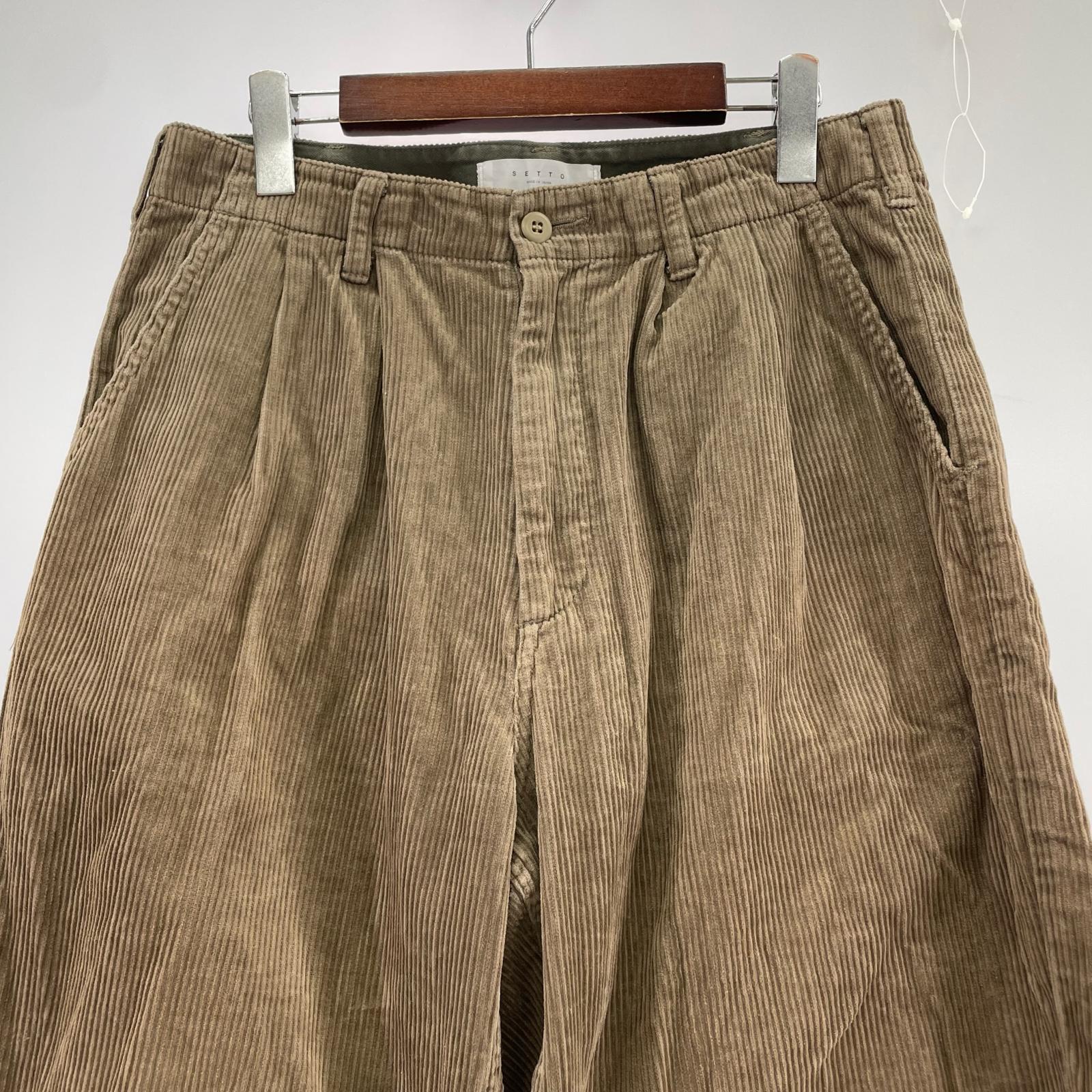 パンツ SETTO コーデュロイ 黒 M ブラウン