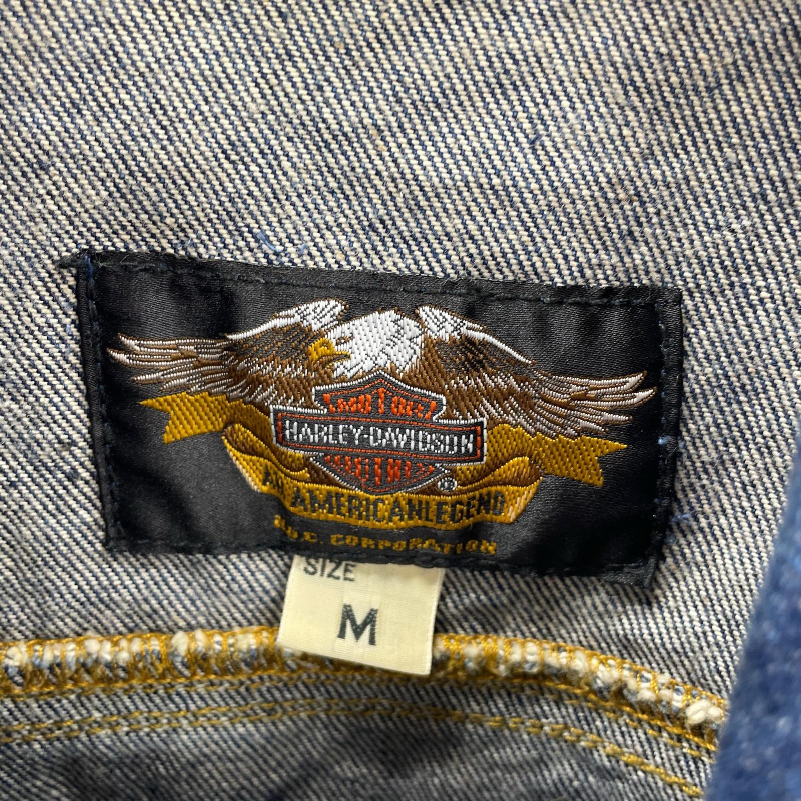 デニムジャケット フリンジデニムジャケット M M ネイビー