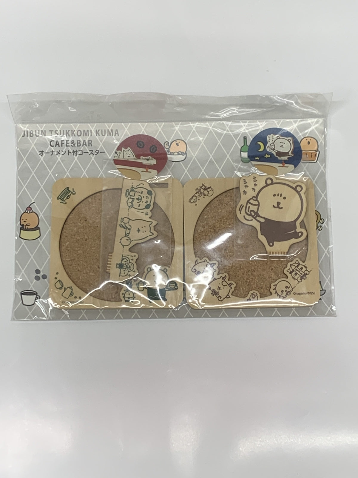 自分ツッコミくま オーナメント付コースター フィギュア/グッズ