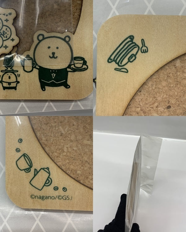自分ツッコミくま オーナメント付コースター フィギュア/グッズ