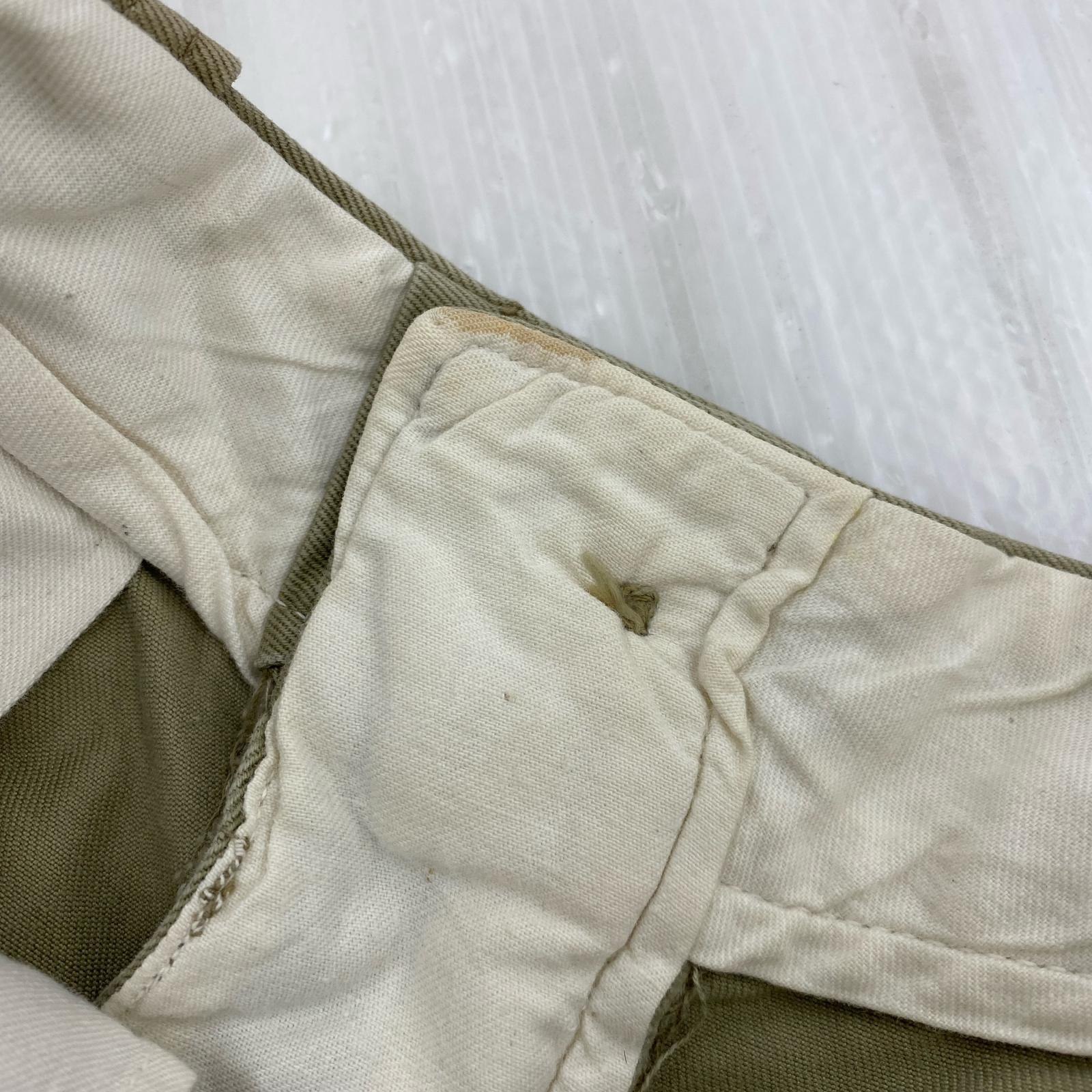 パンツ 米軍実物 推定60s チノパンツ ベージュ L ベージュ