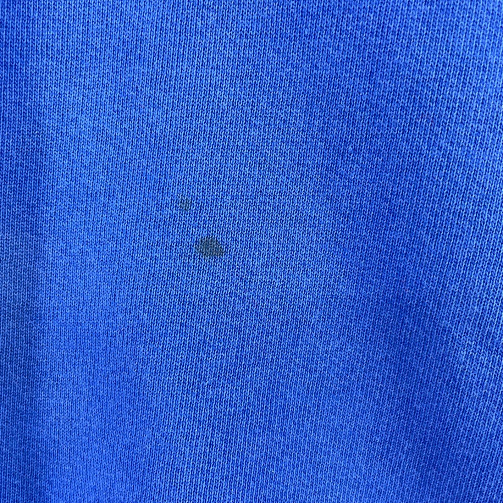 スウェット 90s RUSSELL USA製 HIGHcotton タートルネックスウェットシャツ 青 (L) L ブルー