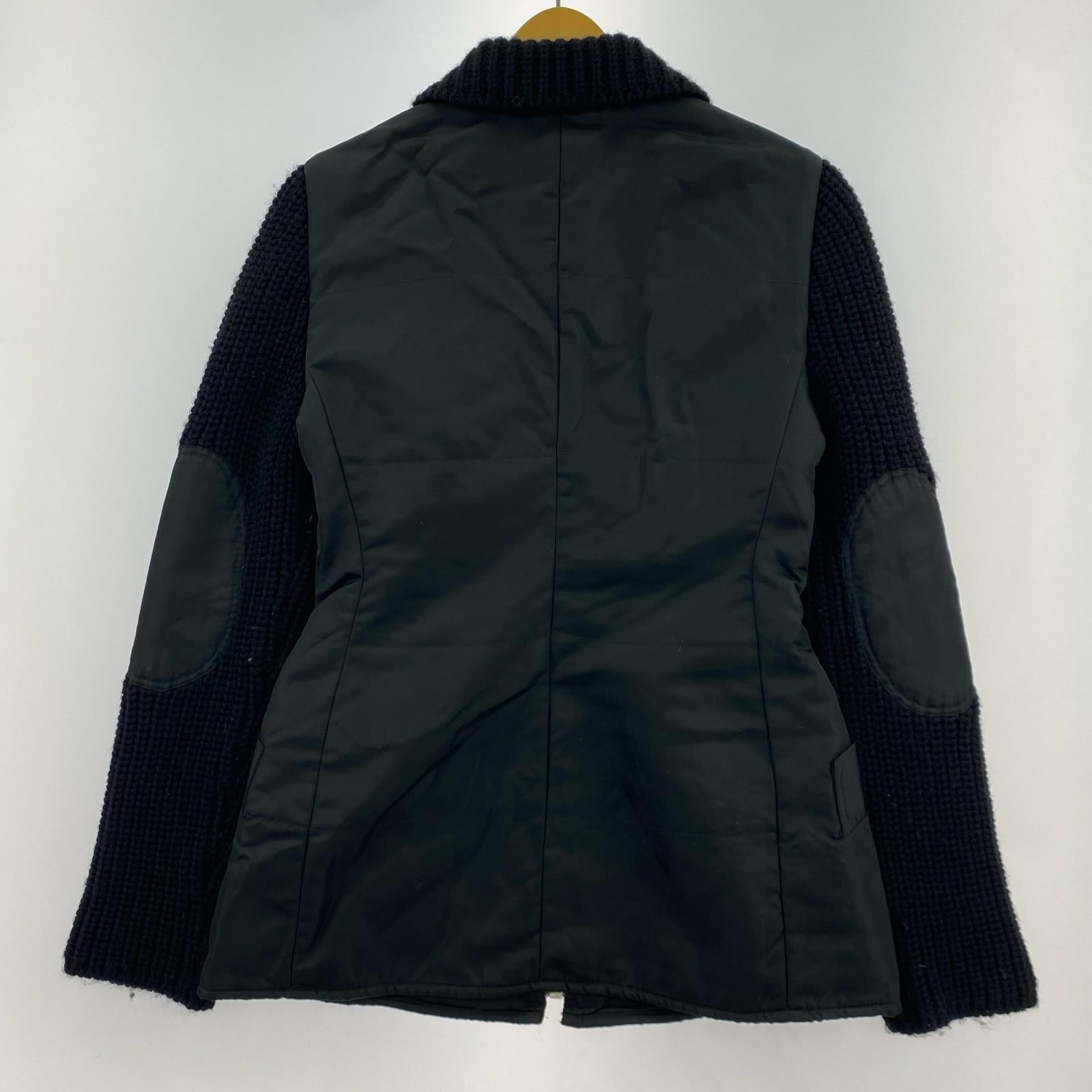 ジャケット イタリア製　ニット切替ジャケット（-） 42 ブラック