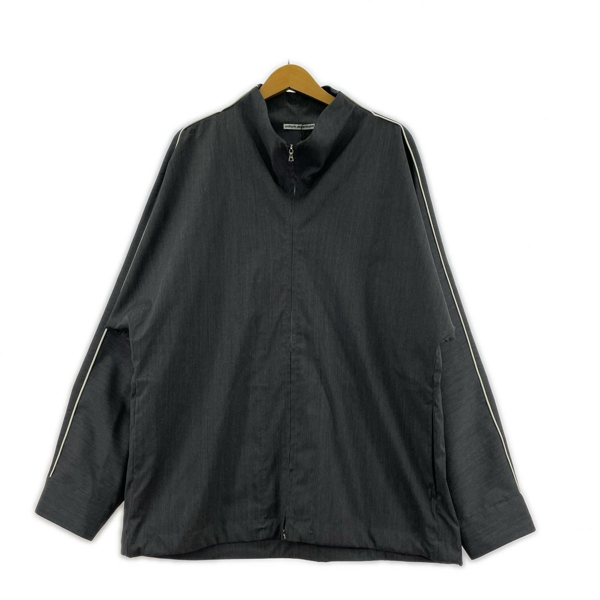 ジャケット REFINED PIPING TRACK JACKET グレー