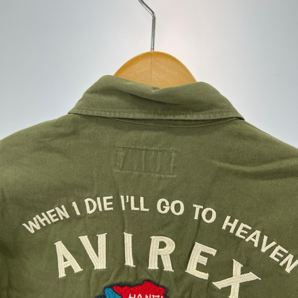 長袖シャツ AVIREX ｽｰﾍﾞﾆｱｼｬﾂ ｵﾘｰﾌﾞ 6165135 (M) M グリーン