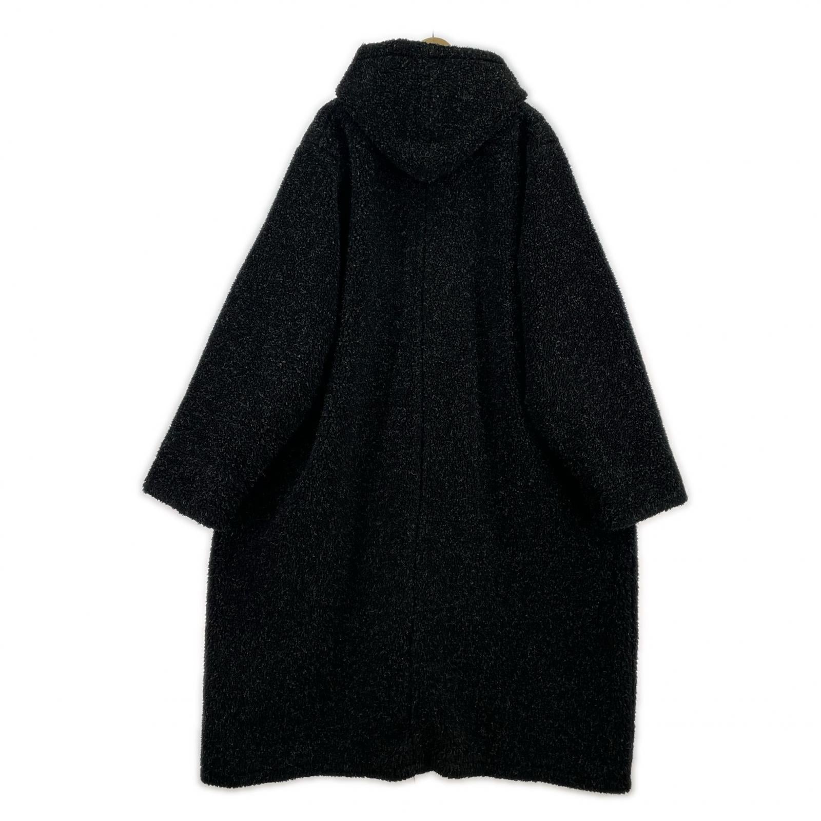 ジャケット ALL AMERICAN COMFORT フリースロングコートBK ブラック