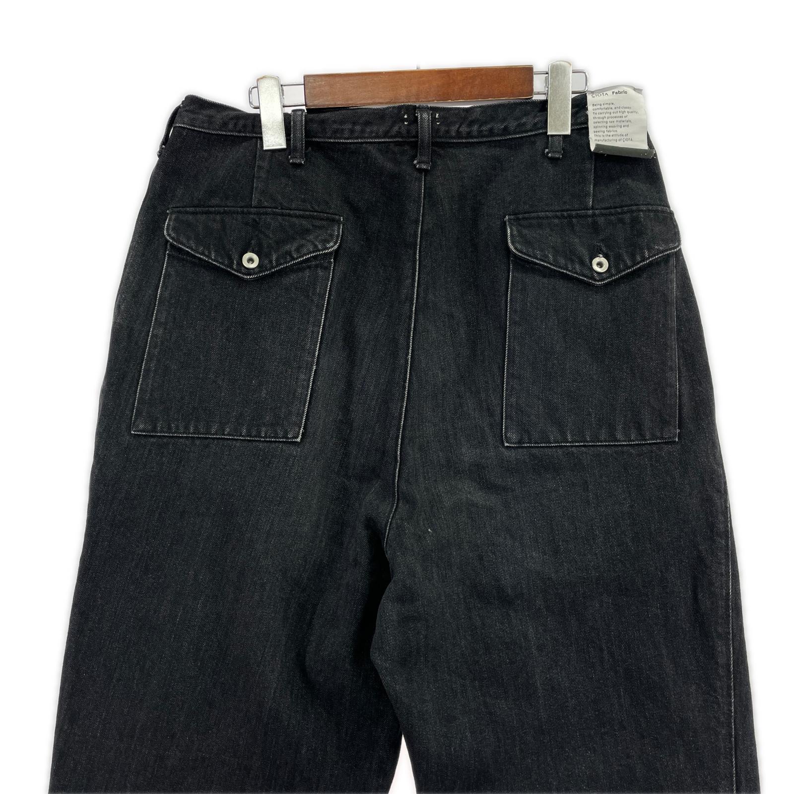 デニムパンツ CIOTA×SEEALL BLACK DENIM SAU43 CI791 黒 (3) 3 ブラック