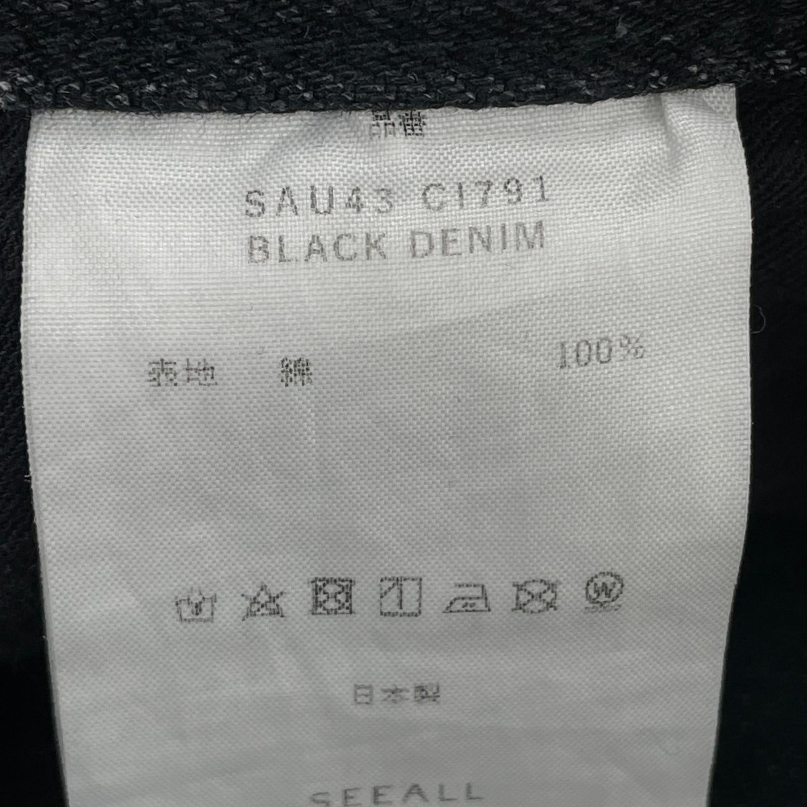 デニムパンツ CIOTA×SEEALL BLACK DENIM SAU43 CI791 黒 (3) 3 ブラック