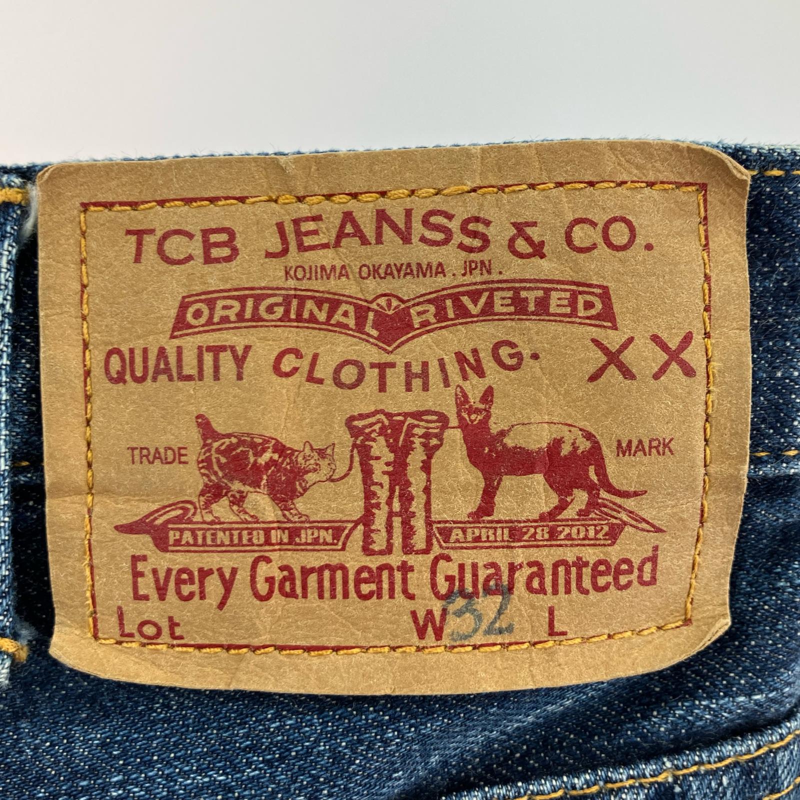 デニムパンツ TCB JEANS デニム　インディゴ　32 32