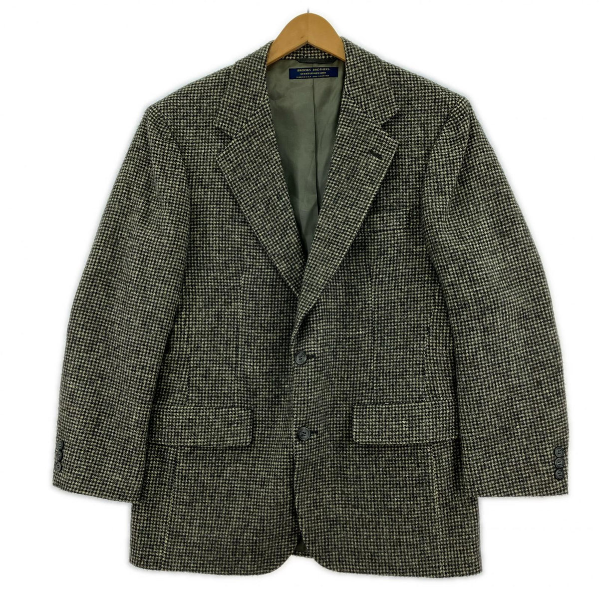 ジャケット Brooks Brothers ｼﾞｬｹｯﾄ ｷｬﾒﾙﾍｱｰ USA製 ブラック