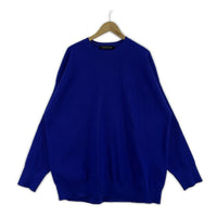 長袖Ｔシャツ クルーネックワイドトップス/BLE ブルー