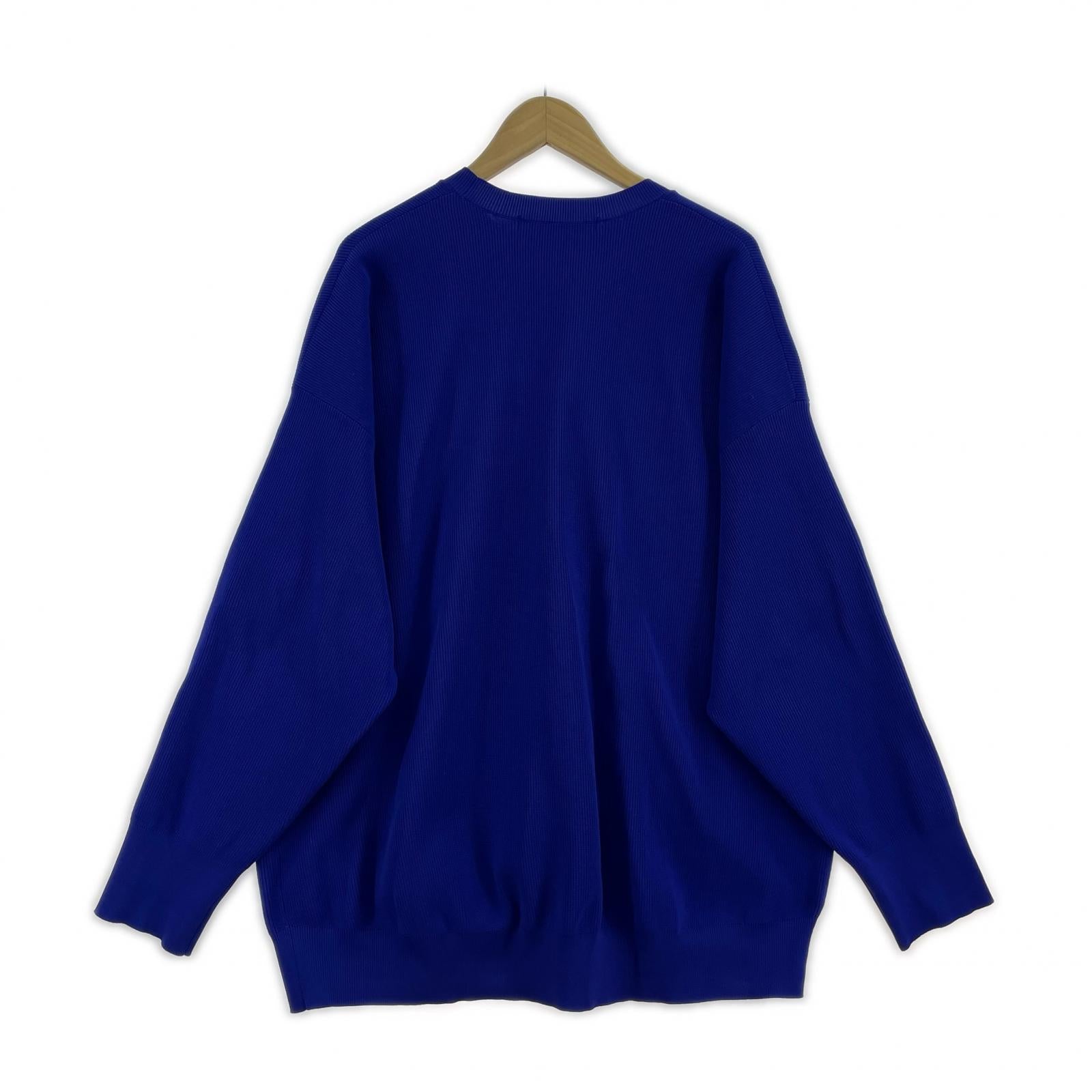 長袖Ｔシャツ クルーネックワイドトップス/BLE ブルー
