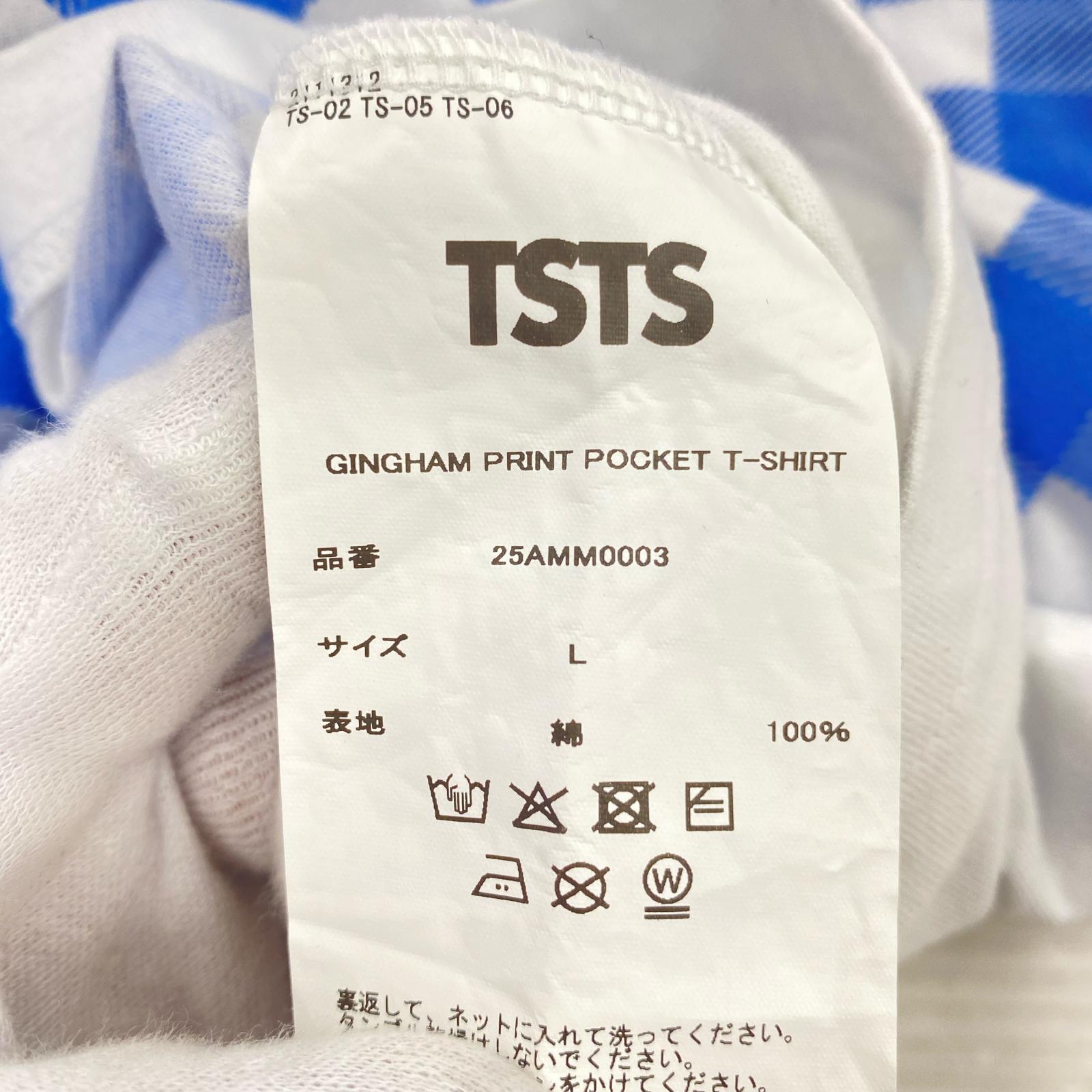 半袖Ｔシャツ TSTS チェック ブルー (L) L ブルー