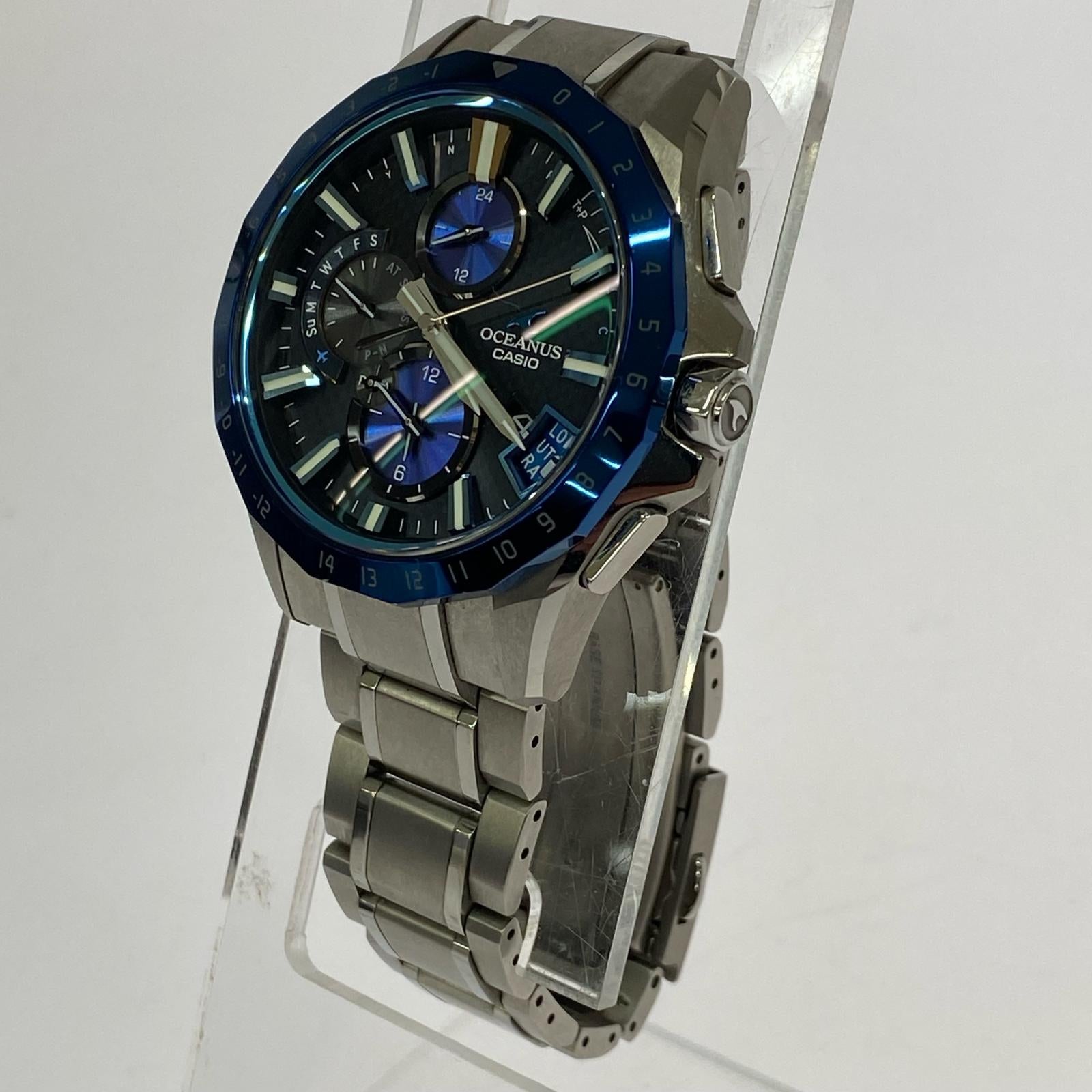 腕時計 OCEANUS/電波ソーラー/OCW-G2000/Bluetooth搭載GPS シルバー