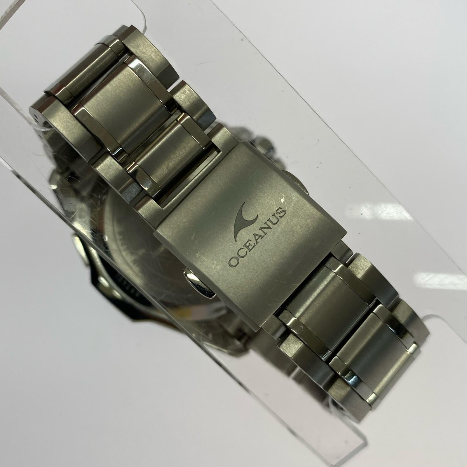 腕時計 OCEANUS/電波ソーラー/OCW-G2000/Bluetooth搭載GPS シルバー