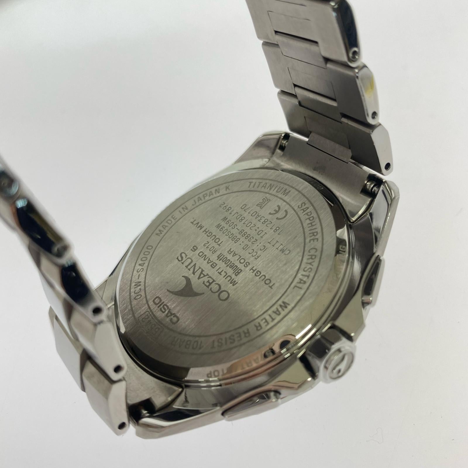 腕時計 OCEANUS/電波ソーラー/OCW-S4000F-7AJF シルバー
